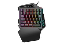 Teclado para juegos Yuysan V100 de 35 teclas con membrana colorida para una mano (versión con cable)