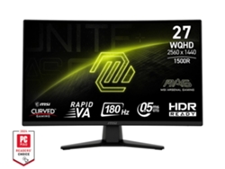 Monitor gaming curvo mag 274cqfde 68,6cm qhd va 169 hdmi/dp 180hz 0,5ms clase energética f (9s6 3ce31t 014) msi (27)