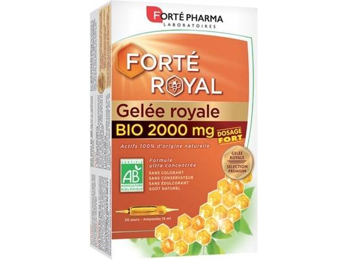 Complemento Alimentar FORTÉ PHARMA Forté Royal Organic Royal Jelly (20 ampolas de 15ml)