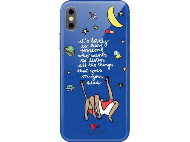 Funda iPhone X, XS SILVIA TOSI Lovely Azul