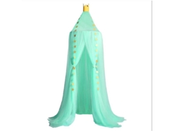 Canopy De Mosquitera De Lujo Para Cama De Poliéster Con Altura 240cm Y Diámetro 60cm Verde
