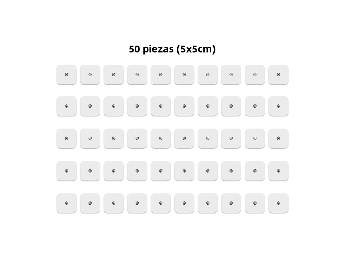 (50 Piezas, 5x5cm) Parches De Estimulación Muscular Ems Para Masaje.