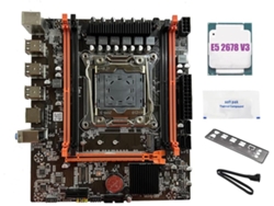 Placa Base X99e + Cpu E5 2678 V3 + Pasta Térmica. Admite 4