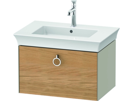 DURAVIT Tulip blanco, mueble de lavabo colgado en la pared, ancho 684 x fondo 458mm, con 1x extraíble, con tirador, WT42510