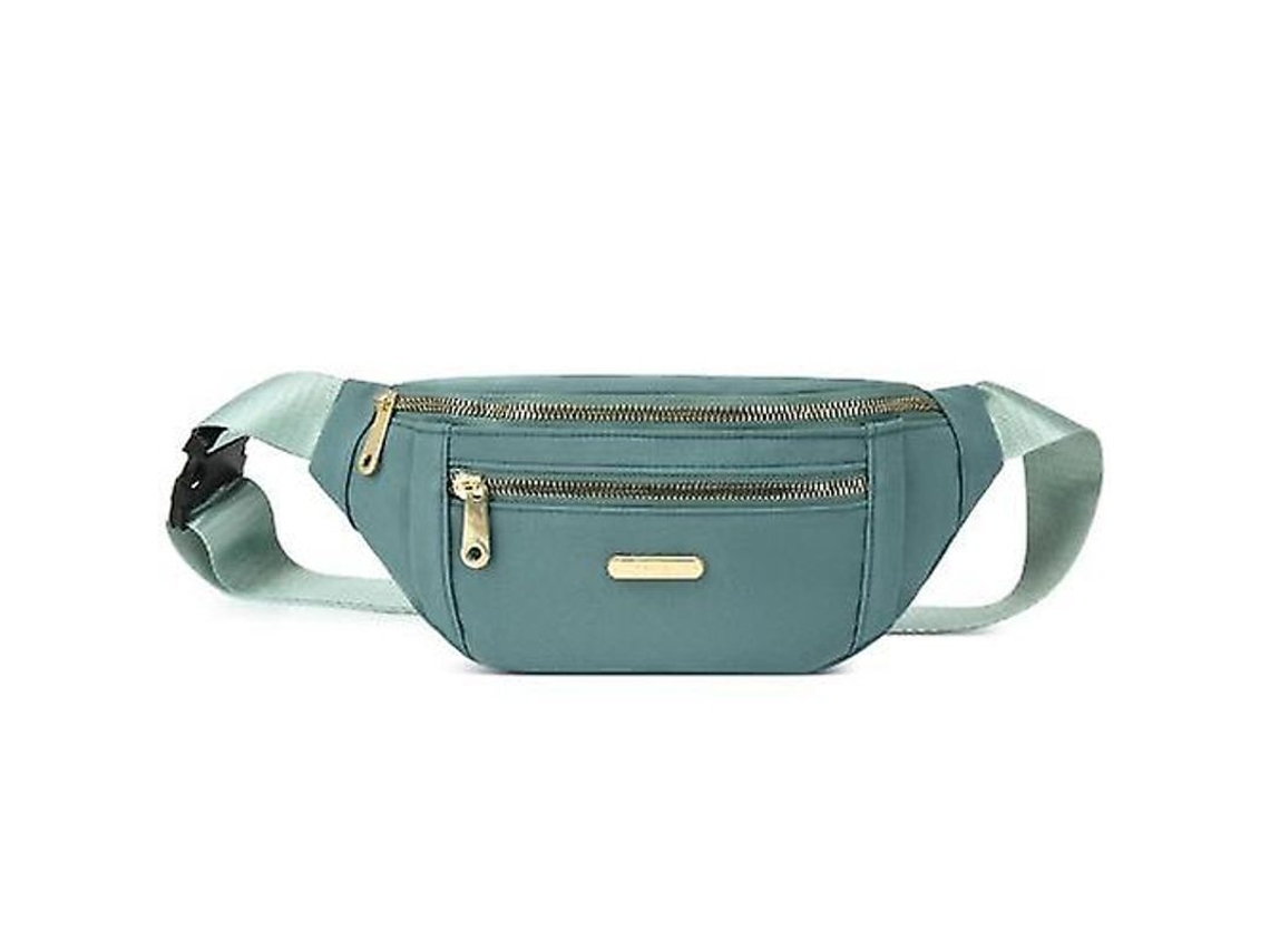 Riñonera impermeable de nailon y poliéster para mujer, modelo 2026, con 3 bolsillos, correa ajustable, mochila de cintura para viajes y deportes.
