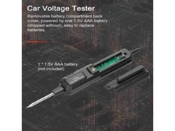 Detector de voltaje para automóvil LCD 0.8-100V con pantalla digital y luz de fondo verde
