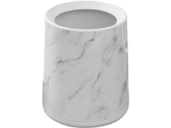 Papelera Pequeña De Baño Con Un Diseño Único De Mármol, Fabricada En Pp, Fácil De Limpiar Y Resistente.