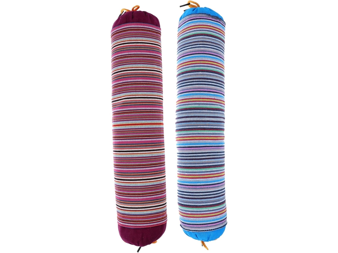 Juego De 2 Almohadas Cervicales Redondas Para Dormir, Almohadas Lumbares Para Soporte Del Cuello, Funda.