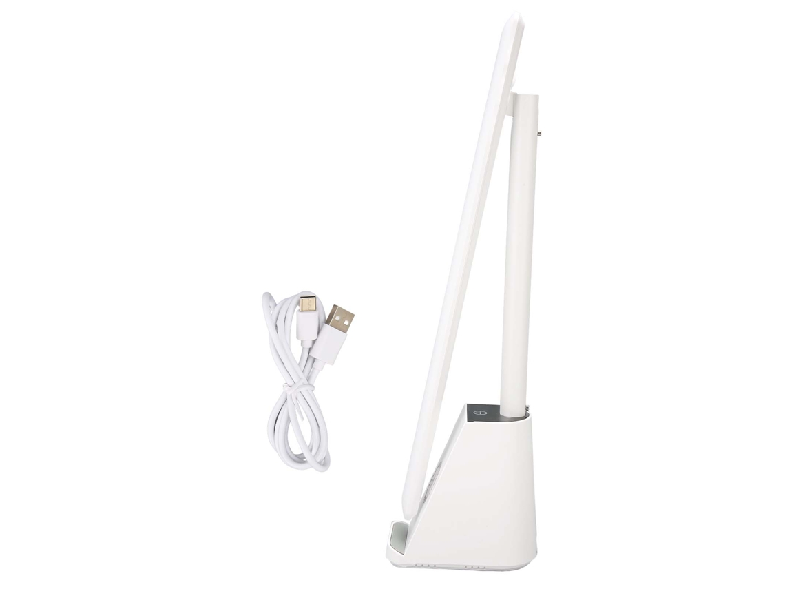 Mali lâmpada de Mesa Led Recarregável com 3 Modos de Iluminação Controle Táctil Protecção Ocular e Carregamento Sem Fio