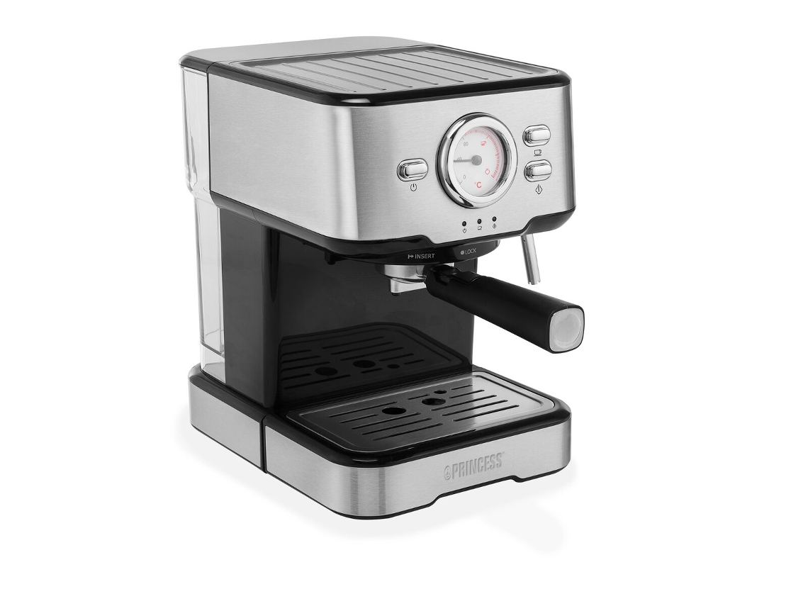Cafetera Eléctrica PRINCESS 249415 BRAZO 20B (1100 W - 1,5 L - Acero)
