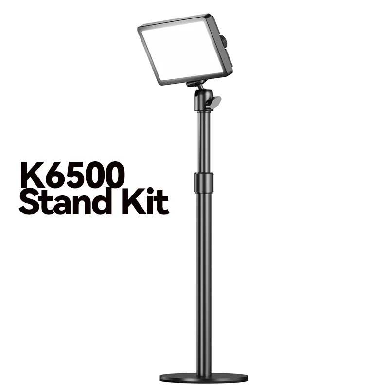 Kit de luz LED para fotografía K6500 con trípode, bicolor, para selfies y estudio, para transmisión en vivo