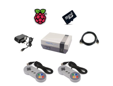 Kit de Arcade Raspberry Pi 3 B Nespi Pro 2 Mandos 64Gb Modelo A
