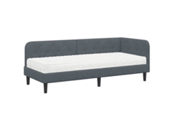 Maison Exclusive - Estructura De Cama En Esquina Gris Oscuro 80 X 200 Cm