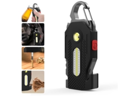 Linterna EDC recargable Yunzii tipo C, 6 modos de iluminación, mini linterna de bolsillo brillante, llavero multifuncional, pequeña linterna COB