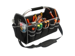 Bolsa De Herramientas Para Electricistas Portátil De Gran Capacidad Multifuncional Con Mango De Acero Y Apertura Superior