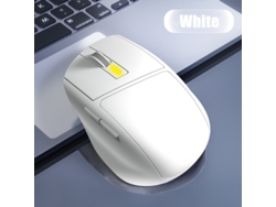 Ratón YIZHOOD con Cable Plug and Play Botón de Silencio para Uso en la Oficina Piezas de computadora Uso en Invierno Palmas cálidas Blanco