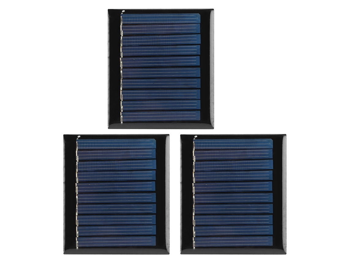 Juego De 3 Paneles Solares De 0,3 W Y 5 V Con Módulo De Silicio Policristalino Para Proyectos De Bricolaje Y Juguetes.