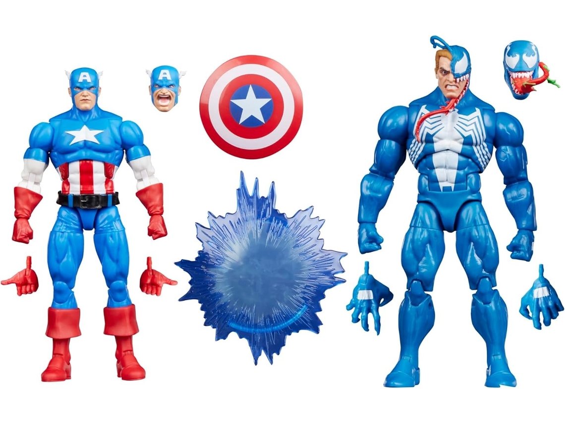 Pack Capitán América Vs Venom Gamerverse Marvel Legends Figuras 15 Cm Hasbro
