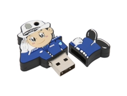Usb2.0 32g Memoria Usb De Policía Cartoon De Goma Suave Creative Pendrive