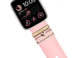 Correa Apple Watch Series 4 44Mm Pulsera con Adorno Love Rosa