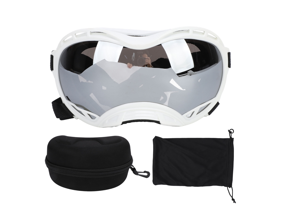 2026-gafas Para Perros Uv Proof Anti-viento Con Correa Ajustable Para Razas Medianas Y Grandes Exteriores Plata