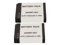 Bateria Recarregável Ahdbt 001 3.7v 1100mah Para Câmera De Ação Esportiva 2pcs
