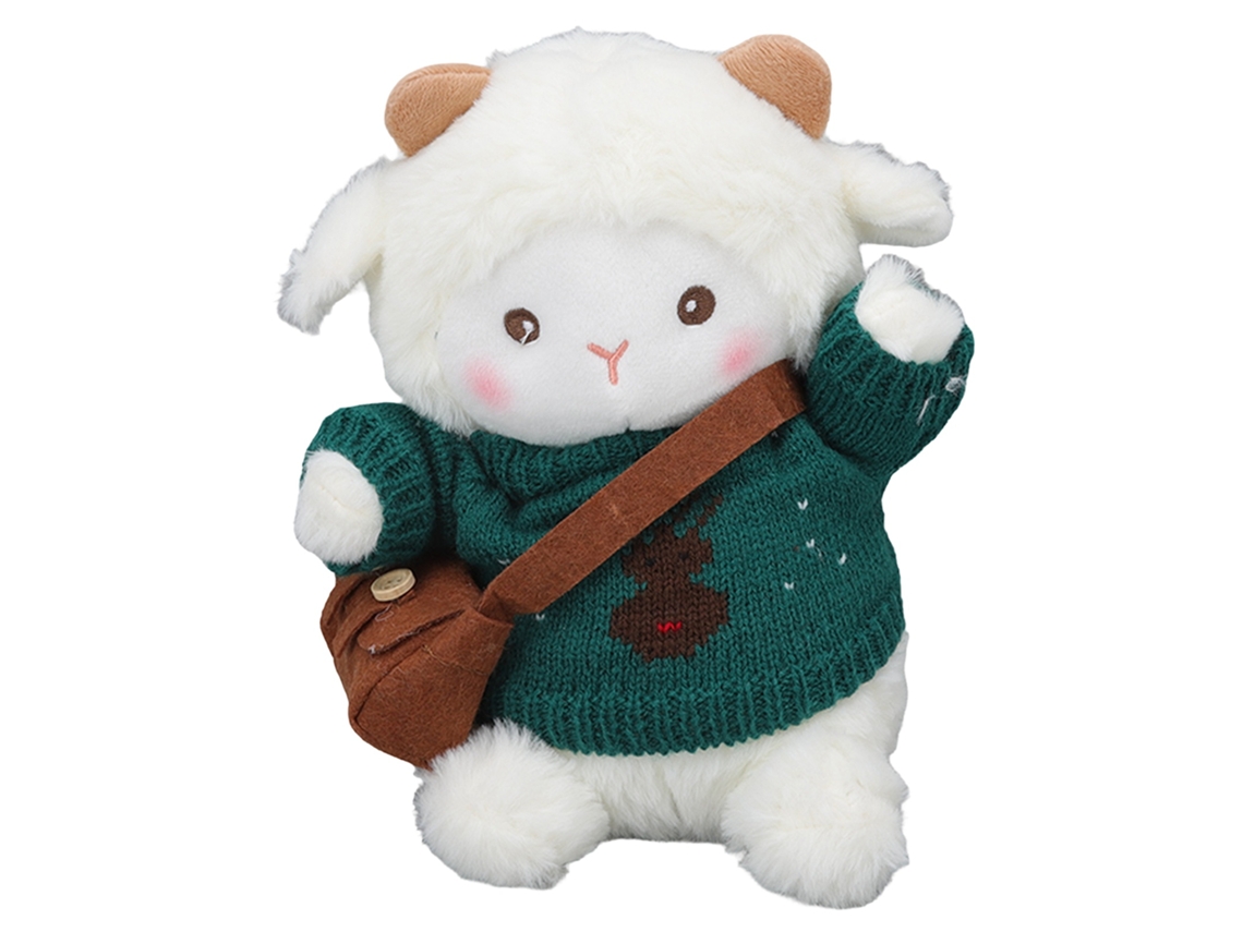 Peluche De Oveja Lindo Con Tela Suave Amigable Para La Piel Juguete De Peluche Para Niños Dormitorio Oficina Verde Negruzco