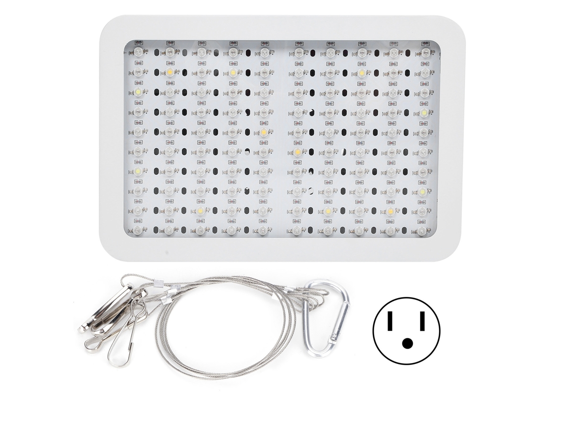 Panel de luz de cultivo de espectro completo de 100 LED y 1000 W con 2 interruptores