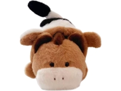 Vaca De Peluche | Decoración Interactiva Reversible De 34,8 Cm | Animal De Peluche De Vaca Y Caballo