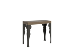 Mesa consola extensible Paxon gris paloma 90x40/300 cm Itamoby