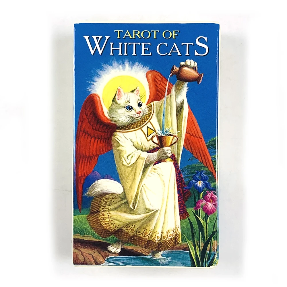 Tarô Do Gato Branco, Um Conjunto De 78 Cartas De Tarô Com O Tema De Gatos.