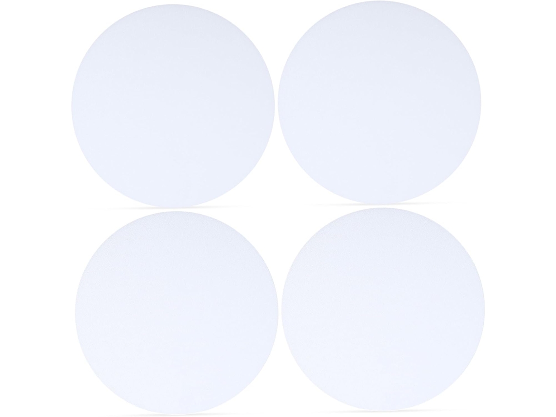 4 Difusores De Luz Inferiores De Pvc Blanco Para Lámparas Colgantes, Paquete De 4