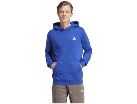 Sudadera de Hombre ADIDAS Capucha Azul (M)