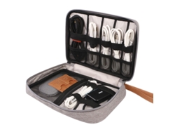 Bolsa Organizadora Digital De Viaje Para Accesorios Electrónicos Grey