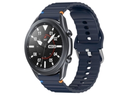 Correa de silicona para Samsung Galaxy Watch 3 con textura ondulada cosida (22 mm) CSYY (45 mm)