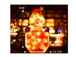 Luz navideña con ventosa Luz decorativa para ventanas Luz navideña KH2023