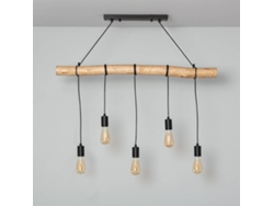 Lámpara de Suspensión LEDKIA Yagis (Negro - E27 x 5 - 40 W)