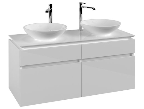 Mueble de tocador Villeroy &amp Boch Legato B584 1200x550x500mm 2 lavabos