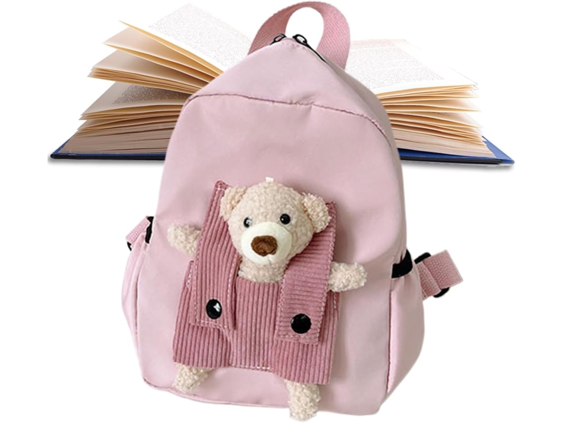 Mochila Escolar Infantil|- Design De Urso 3d, Interior Espaçoso, Para Meninas E Meninos, Jardim De Infância,
