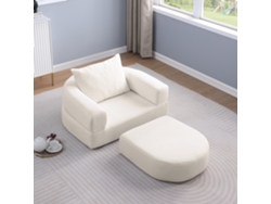 Sofá cama plegable y compacto - Sillón con almohada, sofá de suelo en tela y futón, colchón plegable