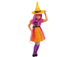 Disfraz de Niña DISFRAZZES Bruja Naranja (Talla: 5 a 7 años)