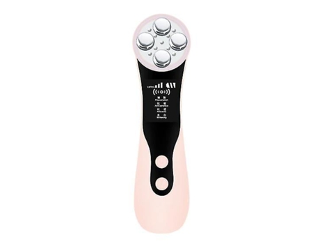 Instrumento de belleza facial Máquina eléctrica portátil de elevación y estiramiento de radiofrecuencia Ems VibraciónAUJEZON Rosa