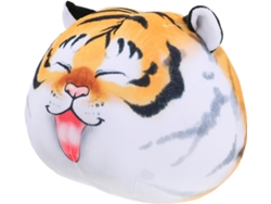 Cojín decorativo de peluche con forma de tigre, perfecto para fiestas y ocasiones especiales, con estampado.