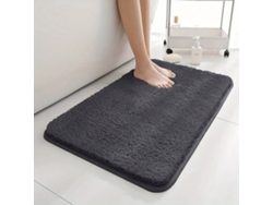 (gris Oscuro) Alfombra De Baño Súper Absorbente Y Antideslizante, Decoración Del Hogar, Alfombra De Pelo Largo