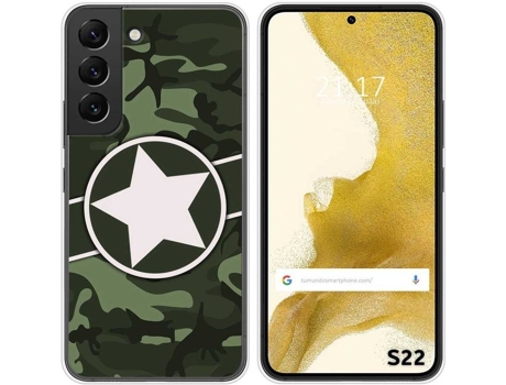Carcasa Samsung Galaxy S22 5G TUMUNDOSMARTPHONE Dibujos Camuflaje 01 Multicolor