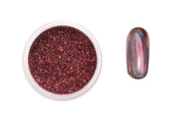 KKML-Glitter Mirror Polvo para decoración de uñas DIY Polvo Glitter Rojo 003