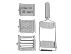 Cortador De Verduras De Acero Inoxidable Con 3 Cuchillas Intercambiables, Rallador Multifuncional.