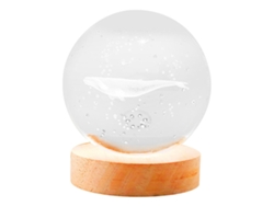 Luz nocturna creativa con bola de cristal y luz decorativa lowmoose
