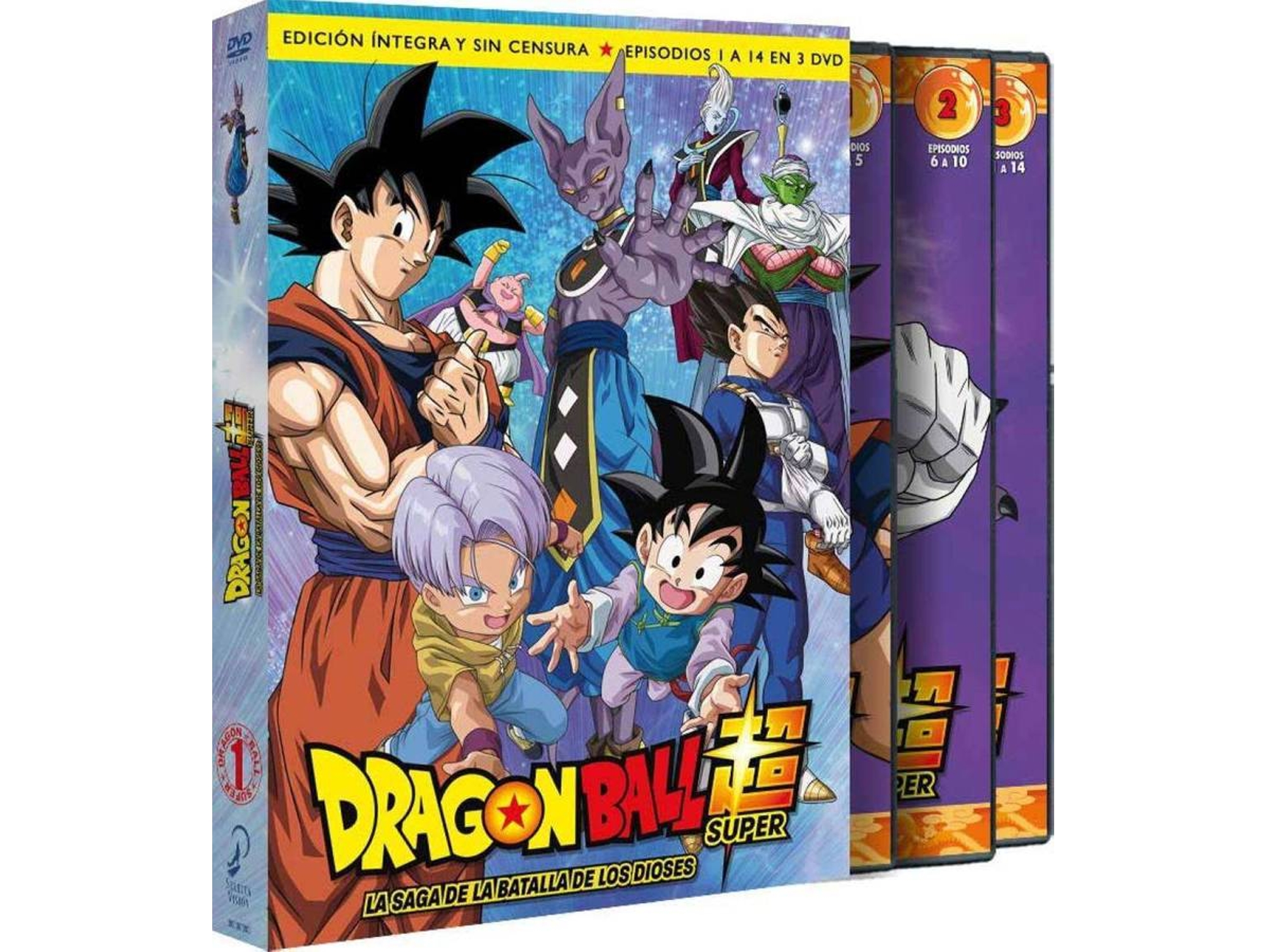 DVD Dragon Ball Super. Box 1. La Saga De La Batalla De Los Dioses Episodios 1 A 14