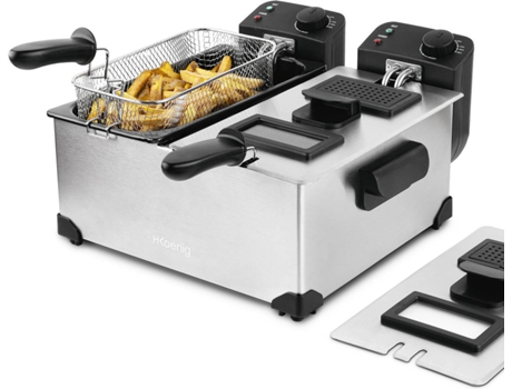 Freidora de Aceite H. KOENIG DFX600 (6 kg - Inox)